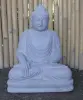 Product image 1 of the product “Seated Buddha made of Riverstone in Bhumisparsha - gesture of touching the earth. 62 cm height. ”